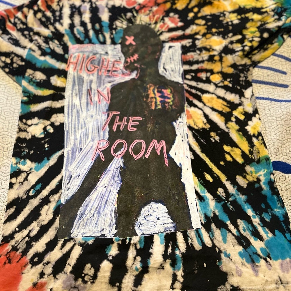 Travis Scott Multicolor Tie-Dye Short Sleeve Tee